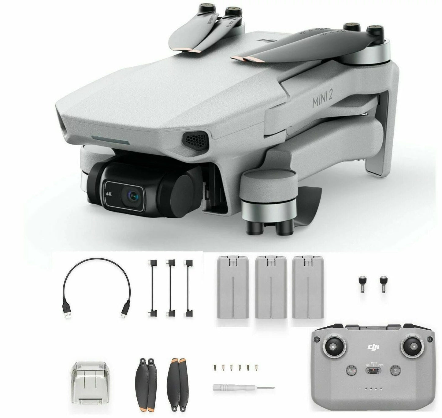 DJI Mini 2 Drone Quadcopter Ready To Fly 3 battery Bundle image 0