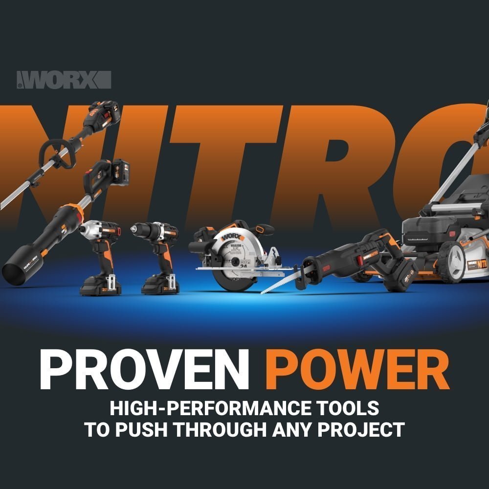 Worx Nitro WG760 40V 21″ Cordless Self-Propelled Lawn Mower with Brushless Motor (Batteries & Charger Included) image 9