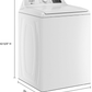 Whirlpool WTW4107SW 4.2 – 4.3 Cu. Ft Top Load Washer with 2-in-1 Removable Agitator, White image 6