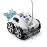 Polaris Quattro P40 Pressure Side Pool Cleaner for All In-Ground Pool Surfaces, Large-Capacity Dual Filtration Canister, 31′ Hose & Transparent Lid to View Debris image 0