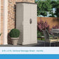Suncast Vertical Outdoor Storage Shed with All-Weather Construction, Vanilla image 0