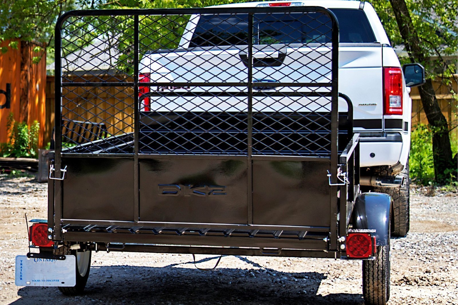 DK2 5-ft x 7-ft Steel Utility Trailer with Ramp Gate ( 1639-lb Capacity ) 2491711 image 4