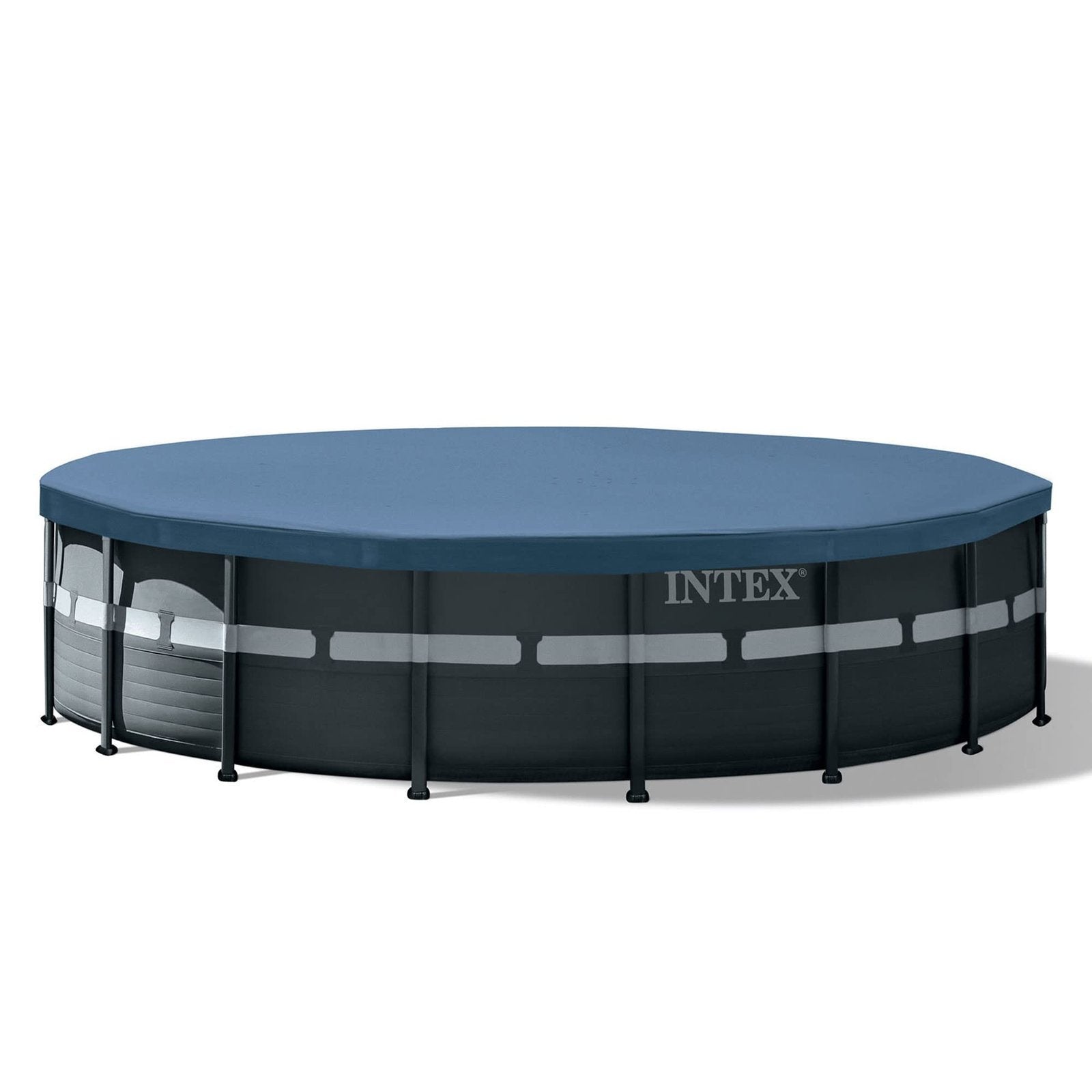 Intex Ultra XTR Frame 18′ x 52″ Above Ground Swimming Pool with Sand Filter Pump, Ladder, Cover, & Maintenance Accessory Kit with Vacuum and Skimmer image 3