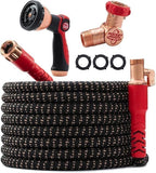Pocket Hose 100 FT Copper Head Expandable Garden Hose with Pocket Pivot, No Tangles, AS SEEN ON TV, 360° Swivel, Tri-Tex Tubing, Force Field Jacket, Lead-Free, No-Kink, Anti-Burst w/APT image 0