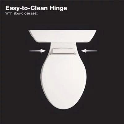 Kohler Highline Arc The Complete Solution 2-piece 1.28 GPF Single Flush Elongated Toilet in White image 2