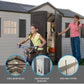 Side Entry 15 ft. W x 8 ft. D Plastic Storage Shed image 1