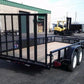 6×16 Heavy-Duty Tandem Axle Utility Trailer – 2025 Steel Frame with Wood Deck image 2