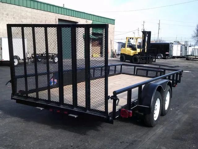 6×16 Heavy-Duty Tandem Axle Utility Trailer – 2025 Steel Frame with Wood Deck image 2
