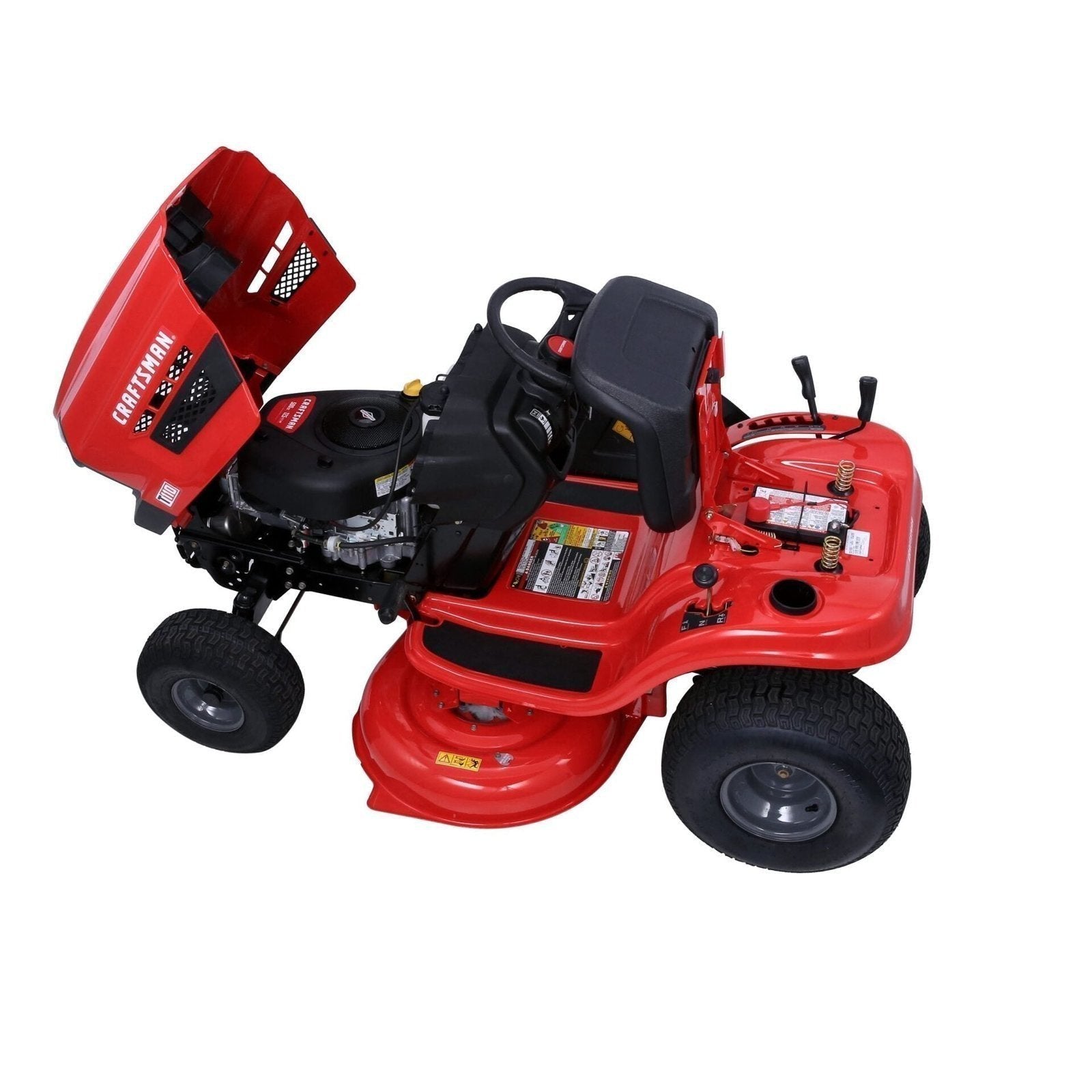CRAFTSMAN Riding Lawn Mower with Snow Plow image 2
