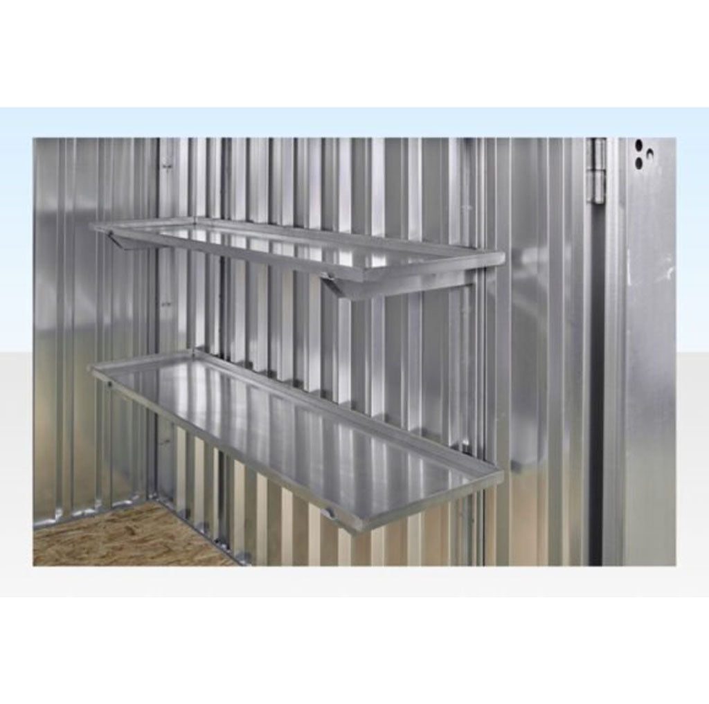 3M X 2.1M Flat Pack Storage Container – Galvanised image 1
