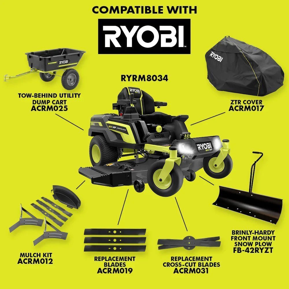80V Max HP Lithium 54″ Brushless Electric Zero Turn Lawn Mower image 9