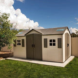 Lifetime 60079 Outdoor Storage Dual Entry Shed, 15 x 8 ft, Desert Sand (B00CTVQ6UG) image 0