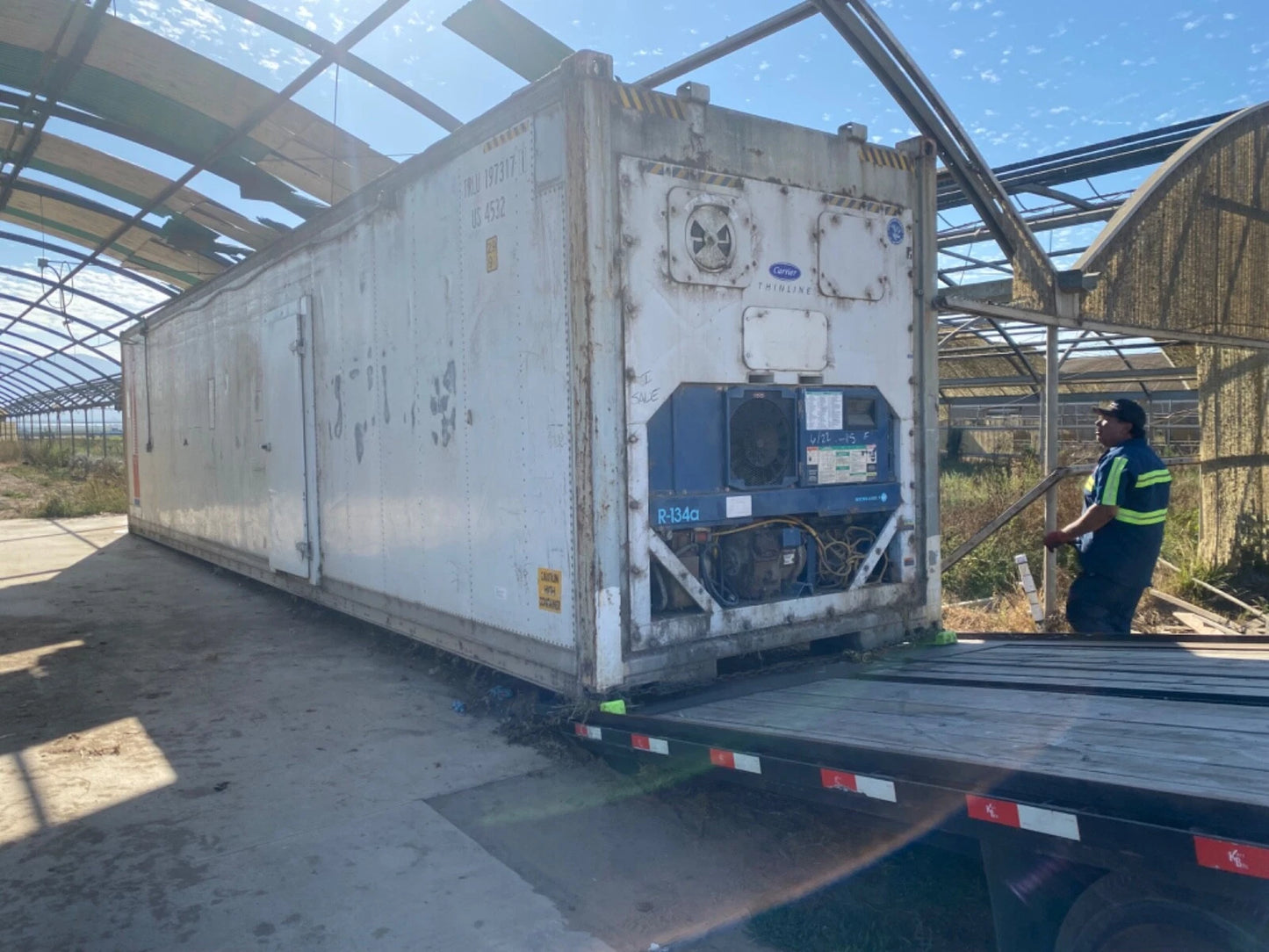 40ft Refrigerated Shipping Container – With Custom Side Door Access image 0
