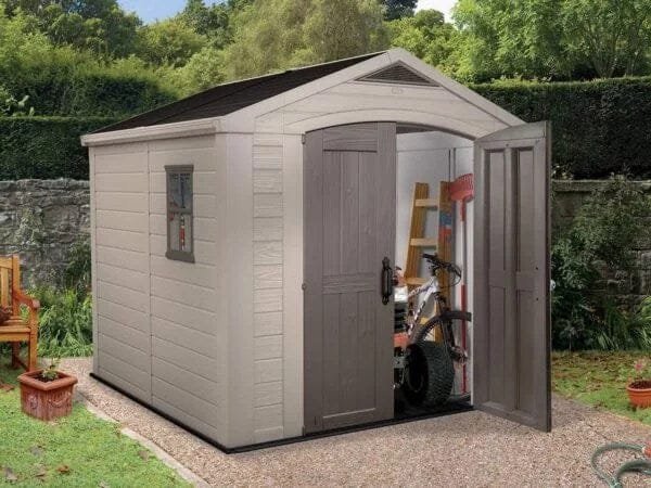 Keter Factor 8×8 Foot Large Resin Outdoor Shed image 2