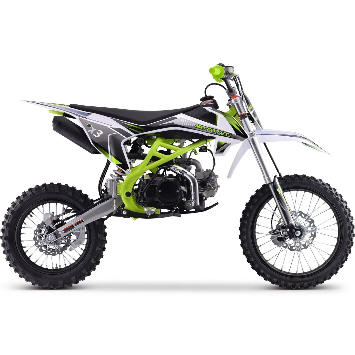 MotoTec X3 125cc 4-Stroke Gas Dirt Bikes image 1