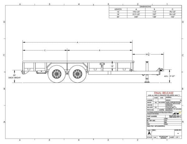 Big Tex Heavy Duty Tandem Axle Pipe Top Utility Trailer | 14PI image 1
