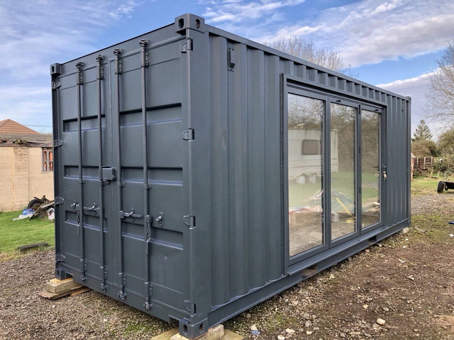 Converted Shipping Container Office Gym 20ft image 0