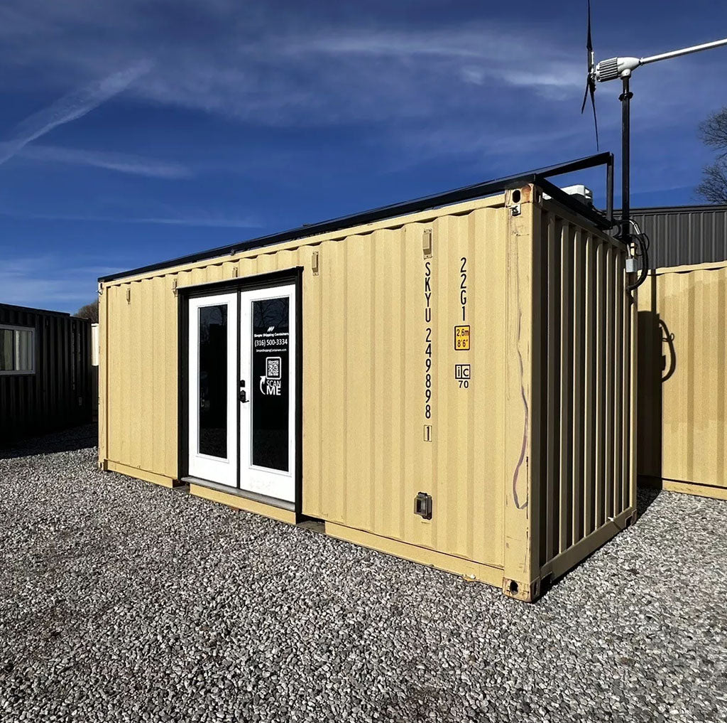 20 ft Shipping Container Office Solar Off Grid Or Grid image 0