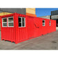40FT Modified Shipping Container Office – 800 Sq Ft, Red, w/ Bathroom & Storage image 5