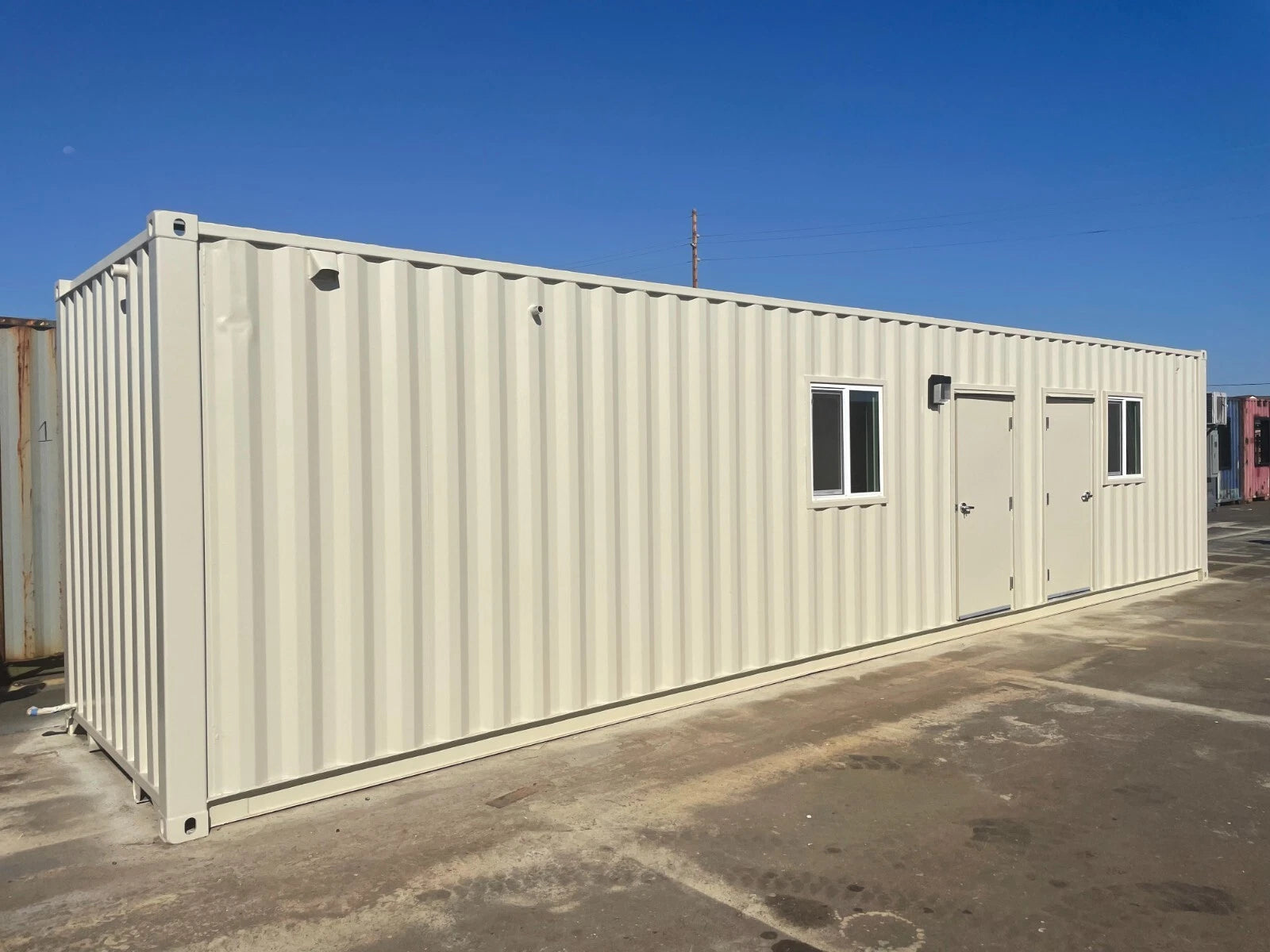 40ft Shipping Container Office with ADA Restroom image 1