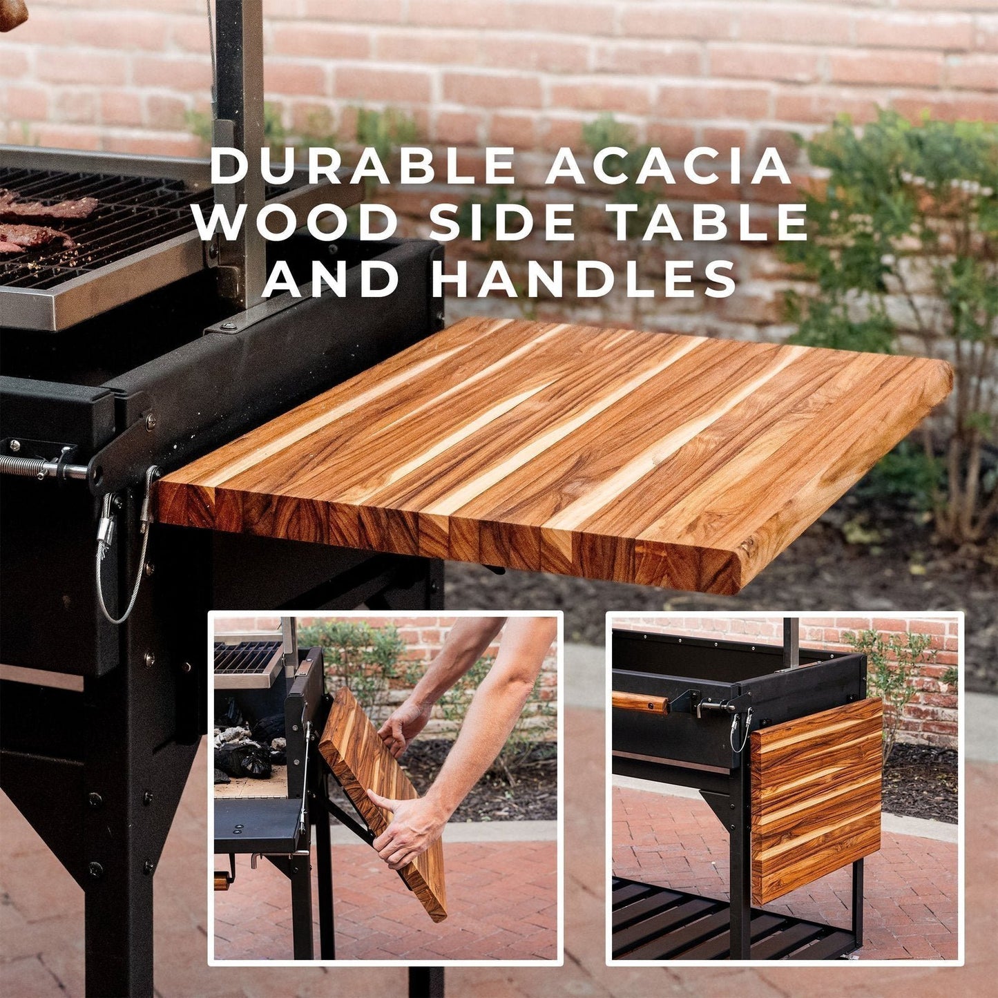 Premium Argentine/Santa Maria BBQ Grill with Wood Fire and Charcoal Grill image 7