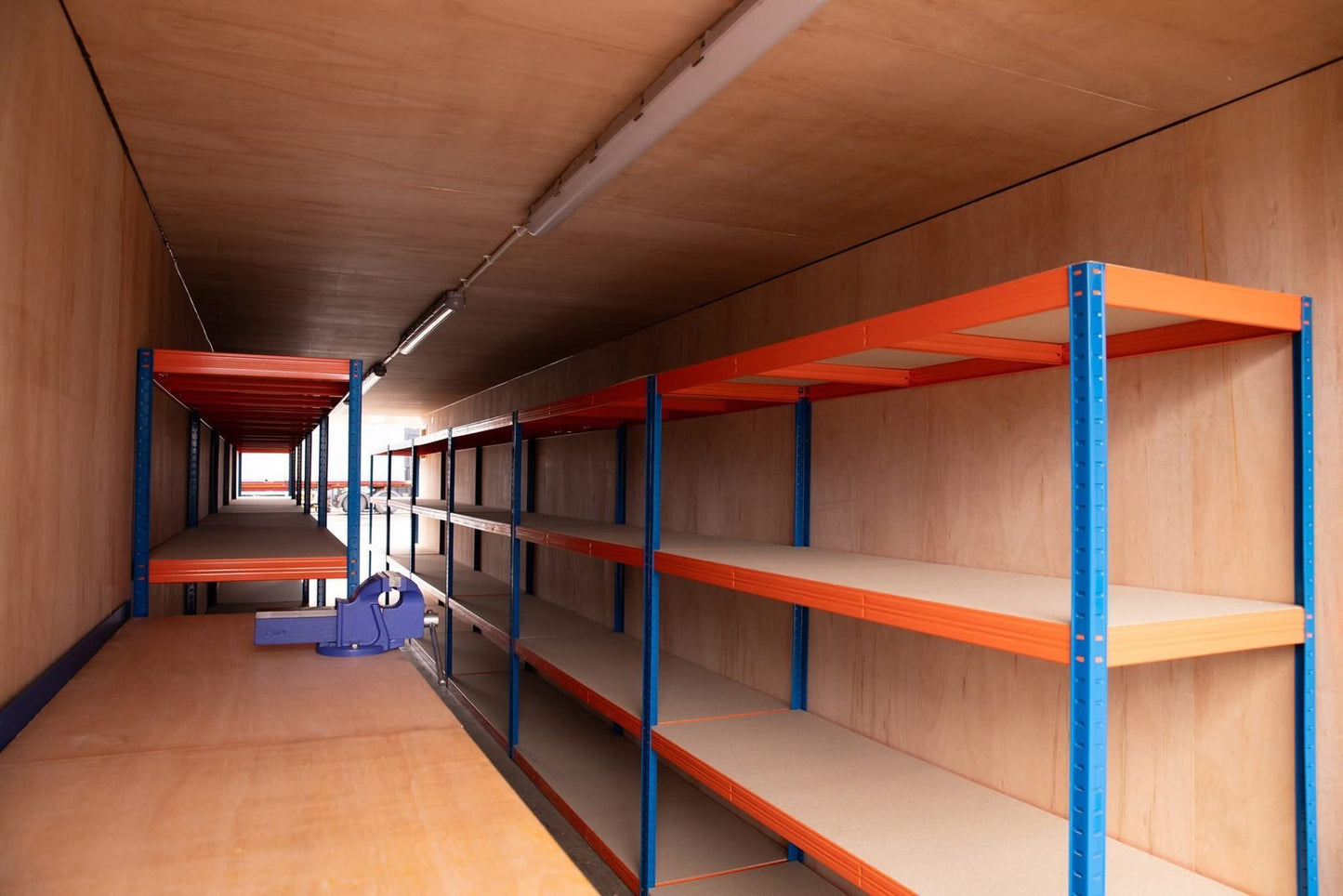 40ft Tunnel Container – Fully Shelved Mobile Workshop image 2