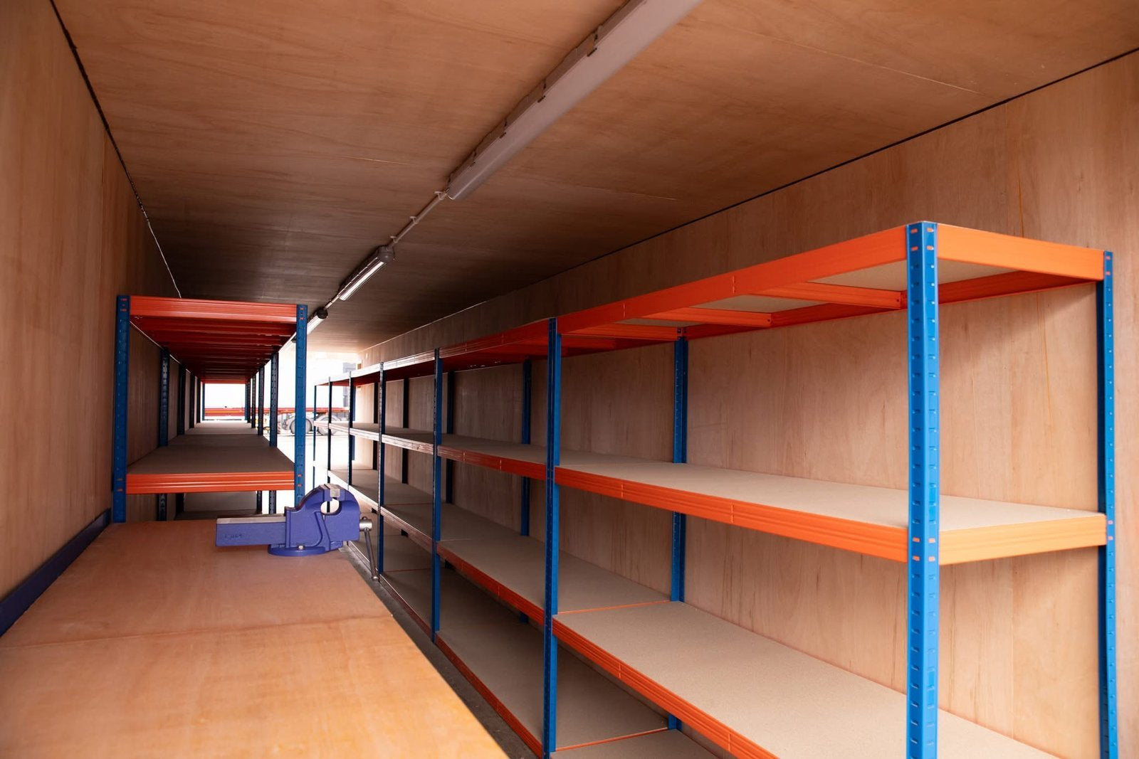 40ft Tunnel Container – Fully Shelved Mobile Workshop image 2