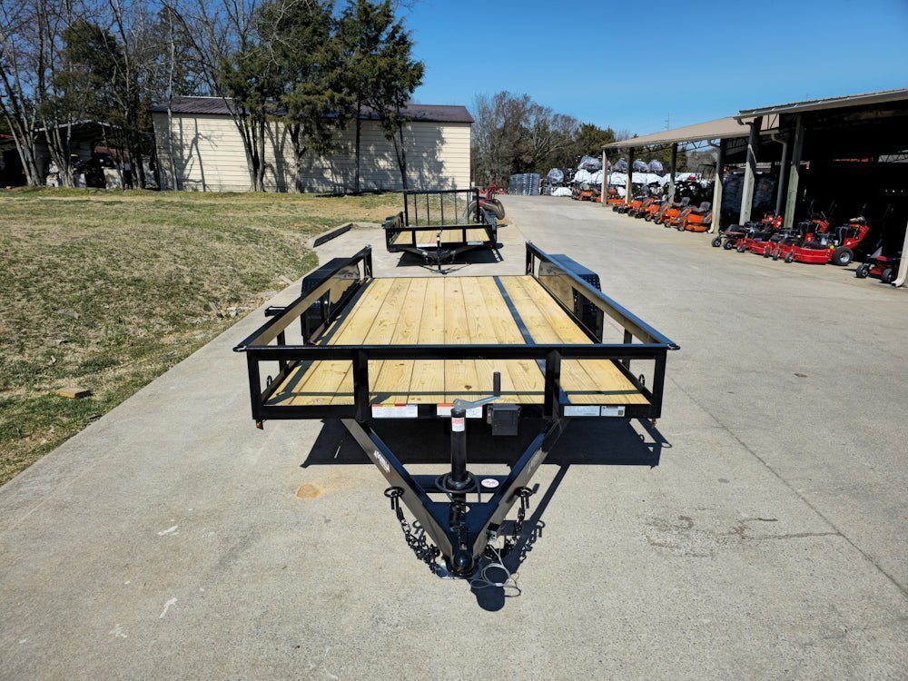 6’4″ x 16 Utility Trailer Double Axle Dovetail With Gate Powder Coated (2) 3500lb Axles image 17