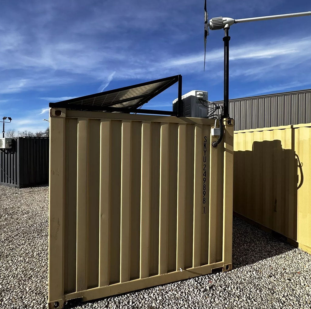 20 ft Shipping Container Office Solar Off Grid Or Grid image 2
