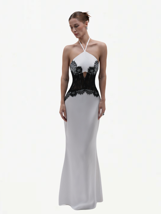 Belle Corset Dress - White - M