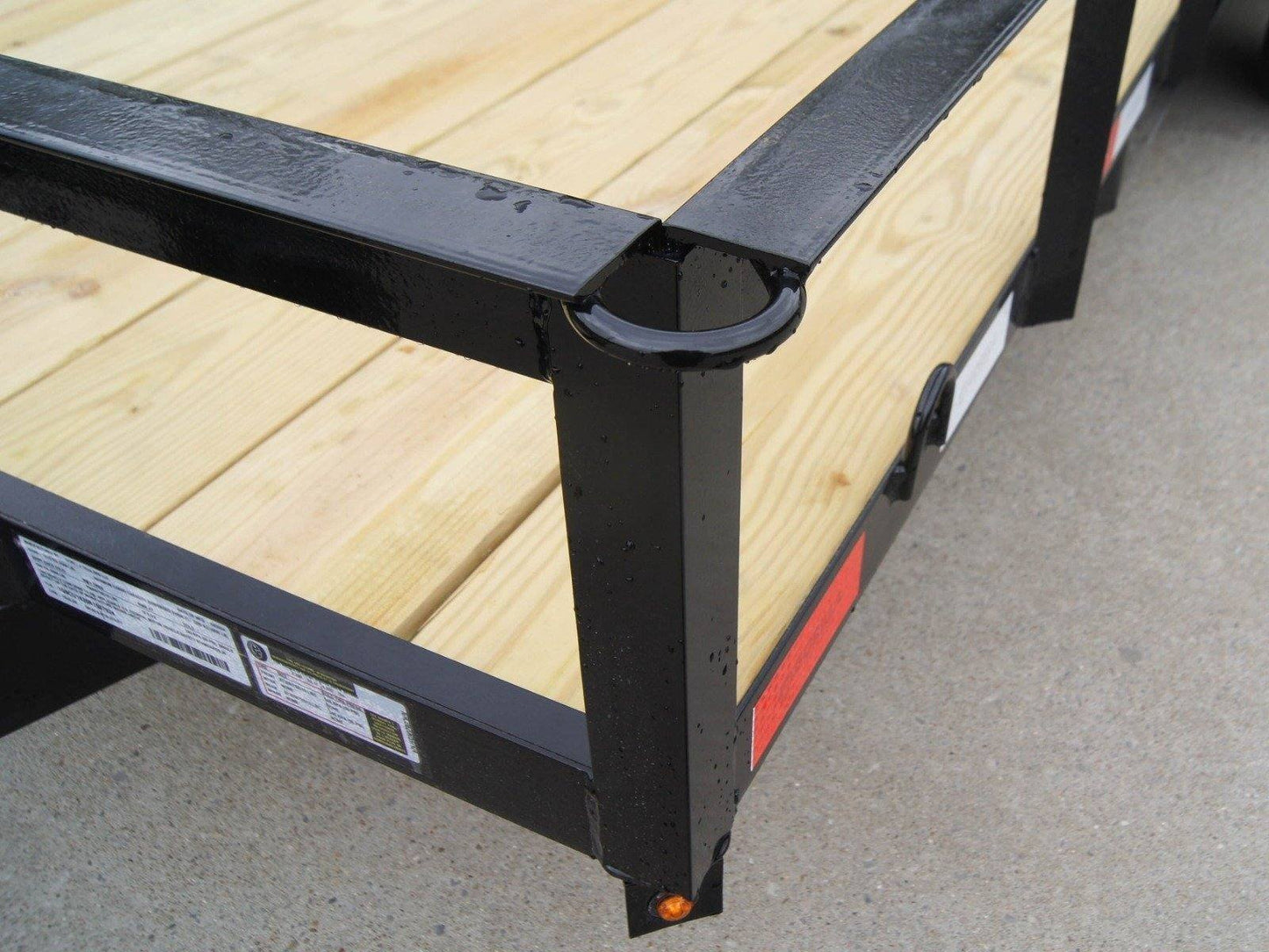 6’4″ x 16 Utility Trailer Double Axle Dovetail With Gate Powder Coated (2) 3500lb Axles image 11