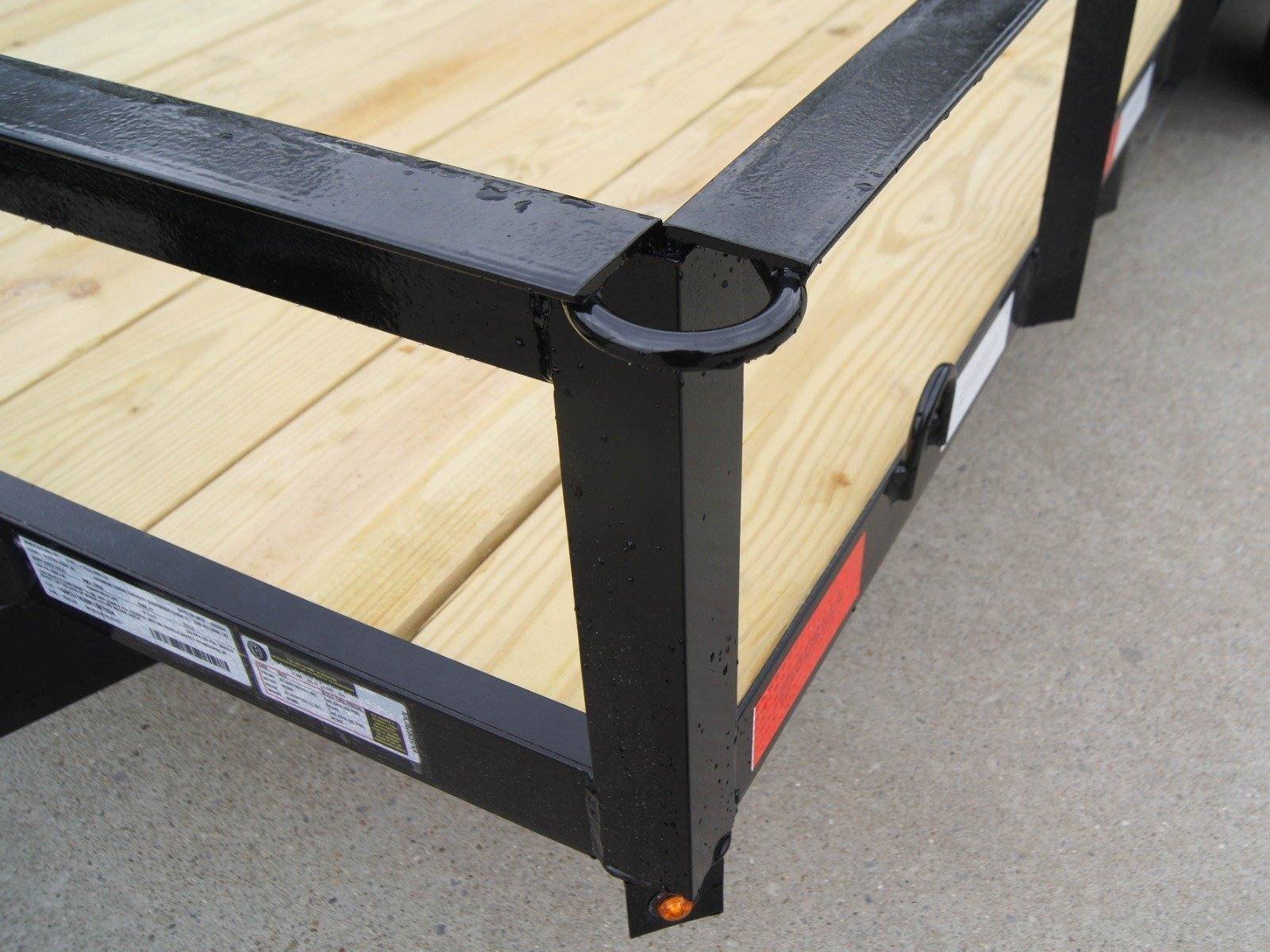 6’4″ x 16 Utility Trailer Double Axle Dovetail With Gate Powder Coated (2) 3500lb Axles image 11