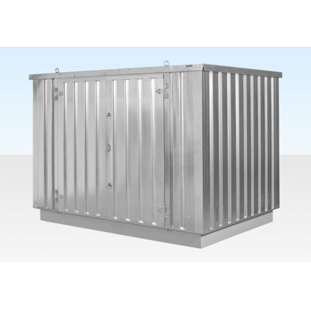 4M X 2.1M Flat Pack Container Store – Galvanised image 2