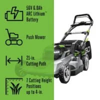 EGO POWER+ LM2114 21″ Brushless Push Lawn Mower Kits. image 4