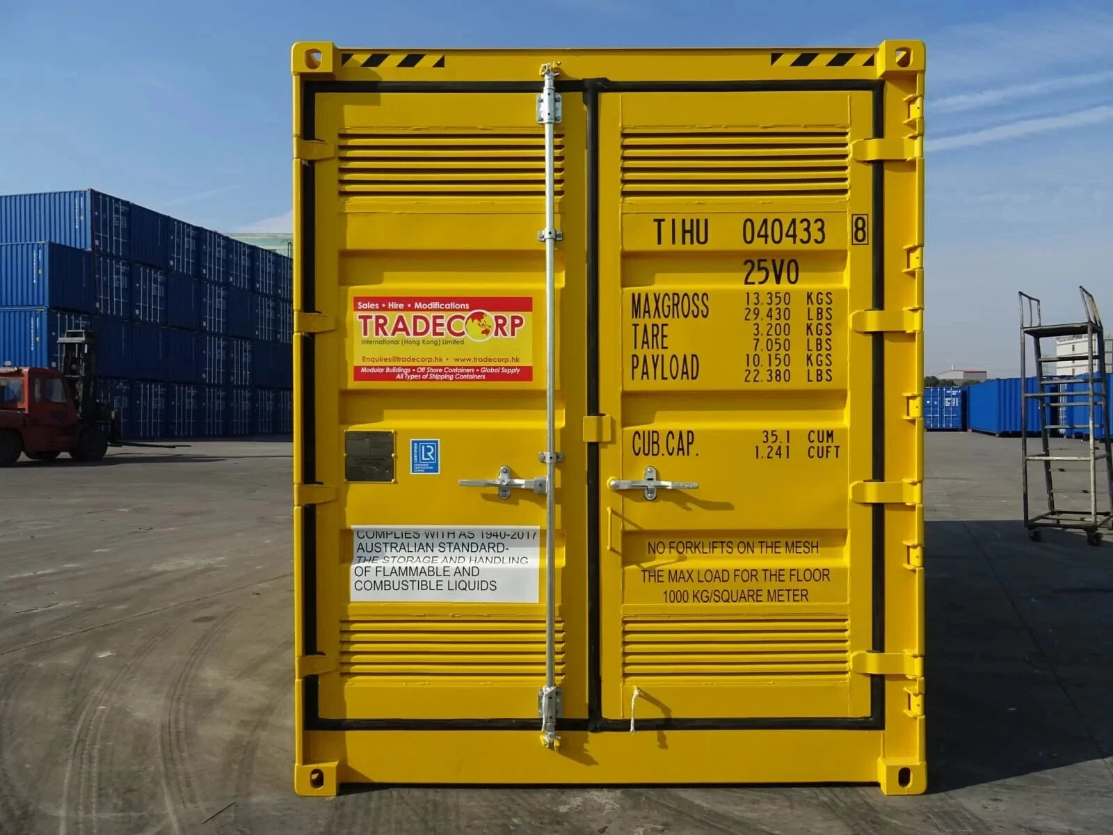 20ft dangerous goods shipping container image 1