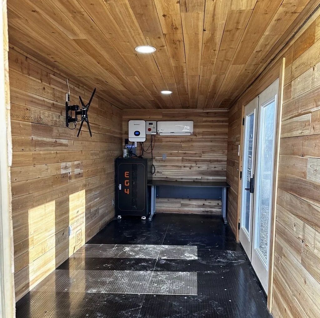 20 ft Shipping Container Office Solar Off Grid Or Grid image 5