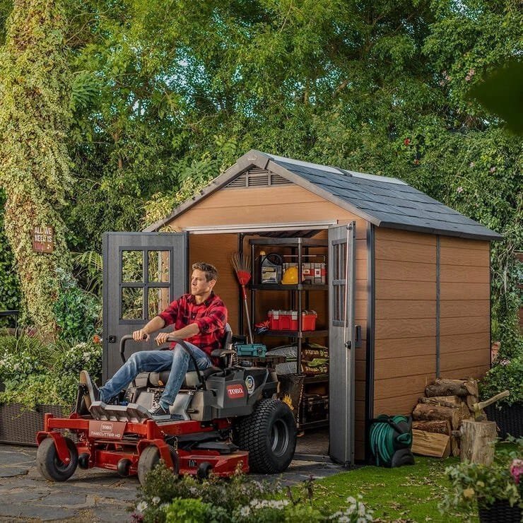 Keter Newton 7ft 6″ x 9ft 5″ (2.3 x 2.9m) Storage Shed image 2