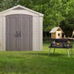 Keter Factor 8×8 Foot Large Resin Outdoor Shed image 4