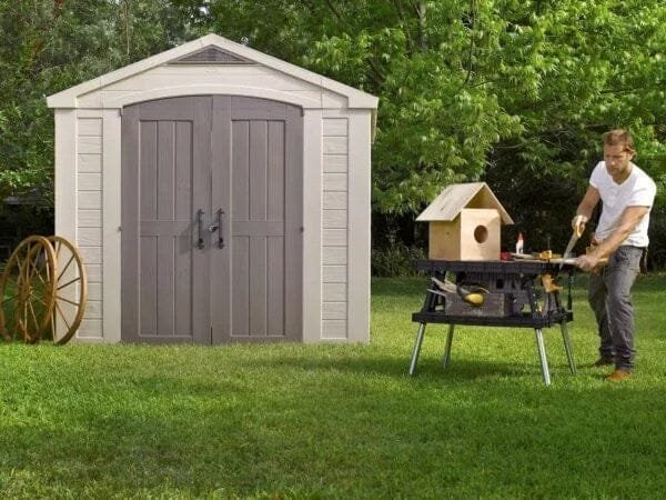 Keter Factor 8×8 Foot Large Resin Outdoor Shed image 4