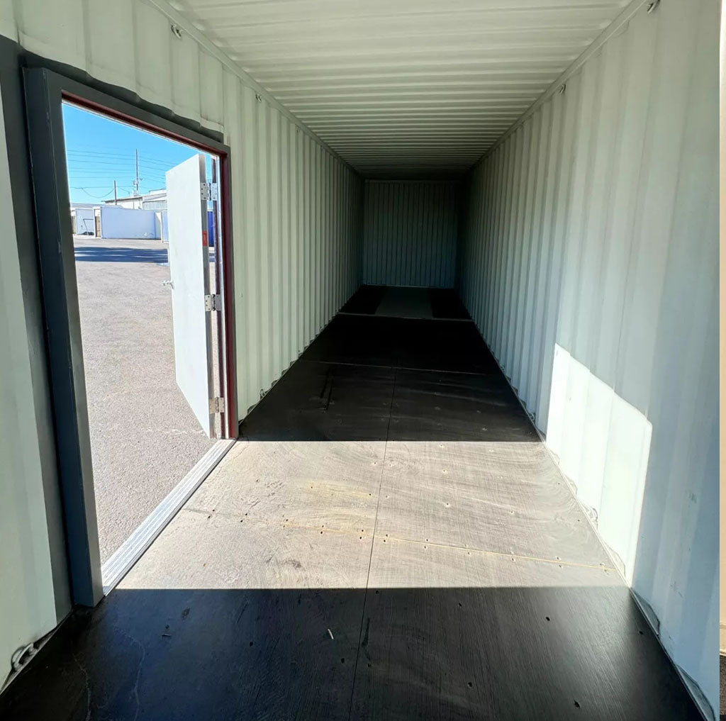 40ft shipping container with man door image 1