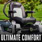 EGO Power+ Electric Riding Lawn Mower, 42″ Deck with Zero Turn Radius, Includes (4) 56V 10.0Ah Batteries and Charger – ZT4204L image 5