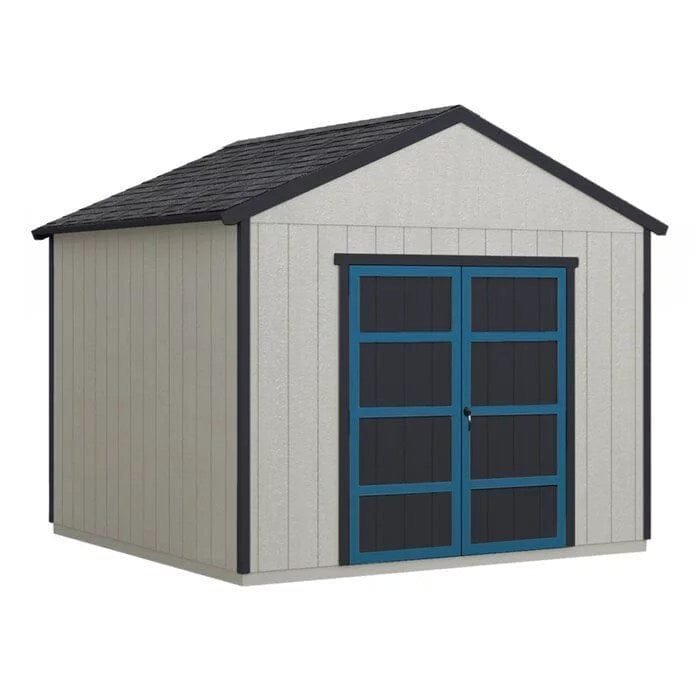 Rookwood 10 ft. W x 8 ft. D Solid + Manufactured Wood Storage Shed with Floor image 1