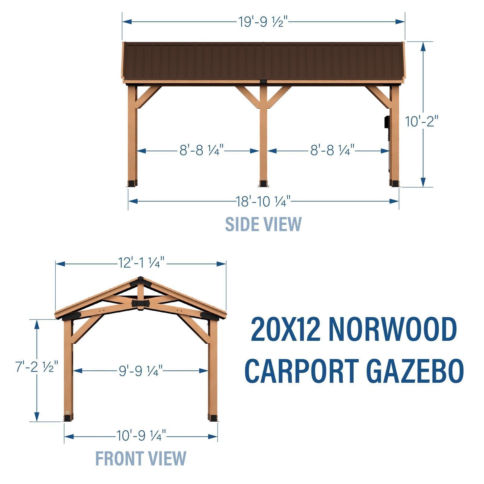 Norwood Carport/Gazebo 20×12 image 14