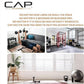 CAP Barbell Rubber Coated Dumbbell Weight Set with Vertical Rack | 100 lb, 150 lb, and 210 lb Options image 1