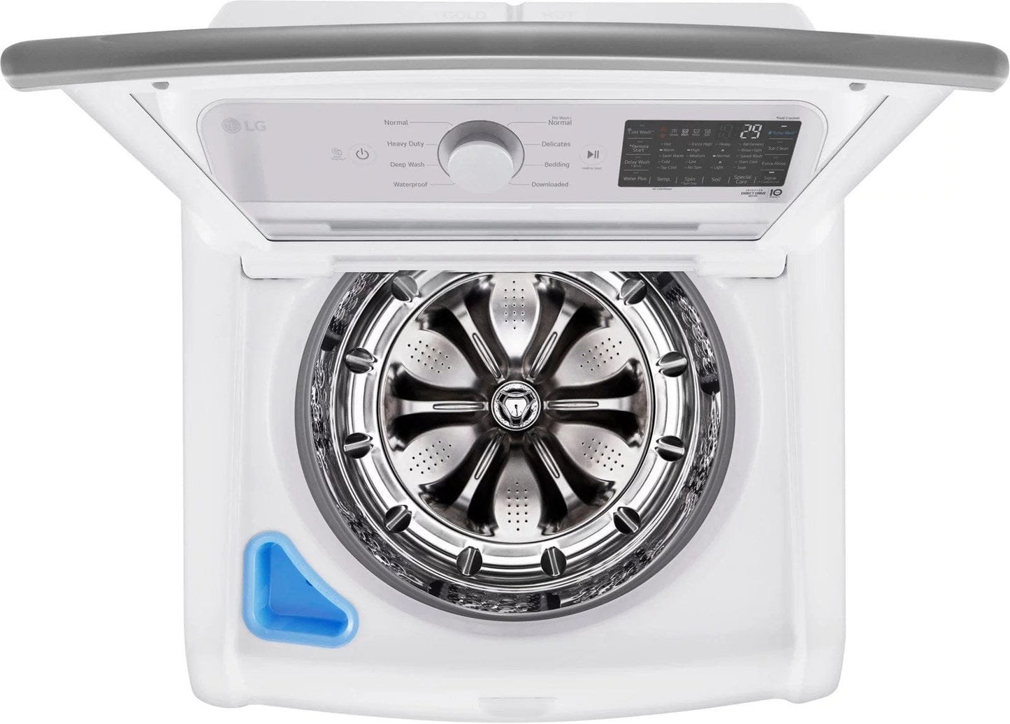 LG – 5.5 Cu. Ft. Smart Top Load Washer with TurboWash3D – White image 11