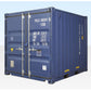 10Ft X 8Ft Shipping Container (One trip) – Blue image 0
