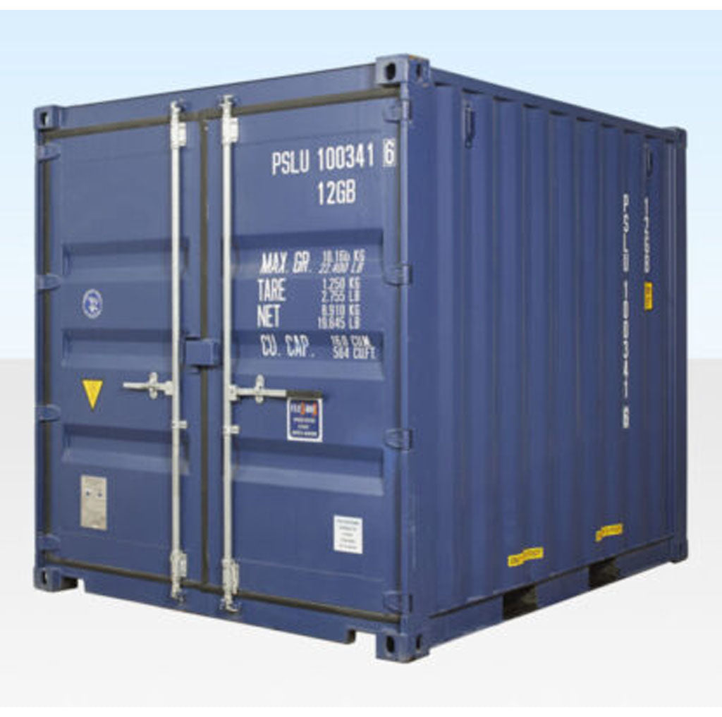 10Ft X 8Ft Shipping Container (One trip) – Blue image 0