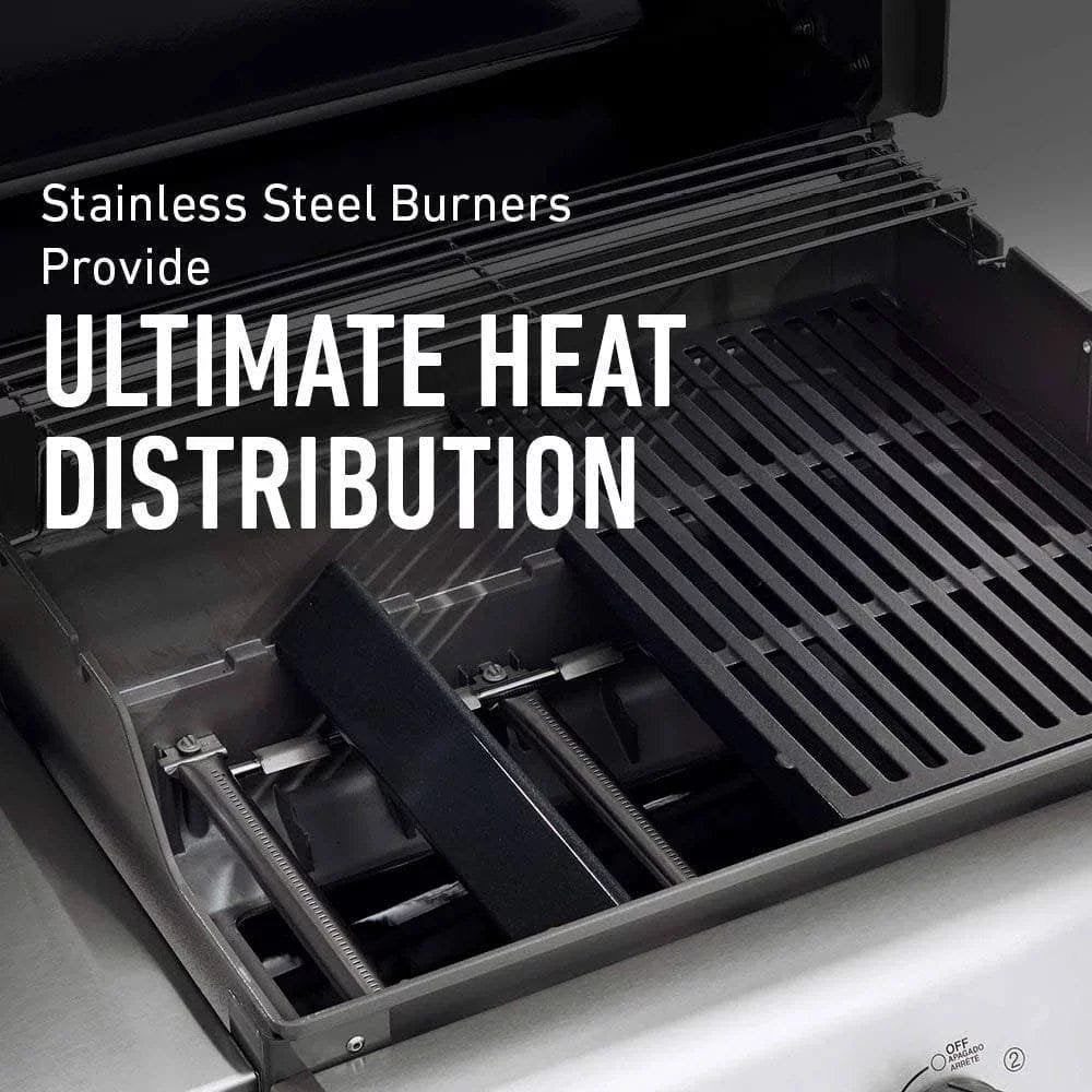 Weber 47510001 Spirit E-310 3-Burner Natural GAS Black Bundle with Generic Grill Cover Barbecue Drip Pans Set of 3 image 4