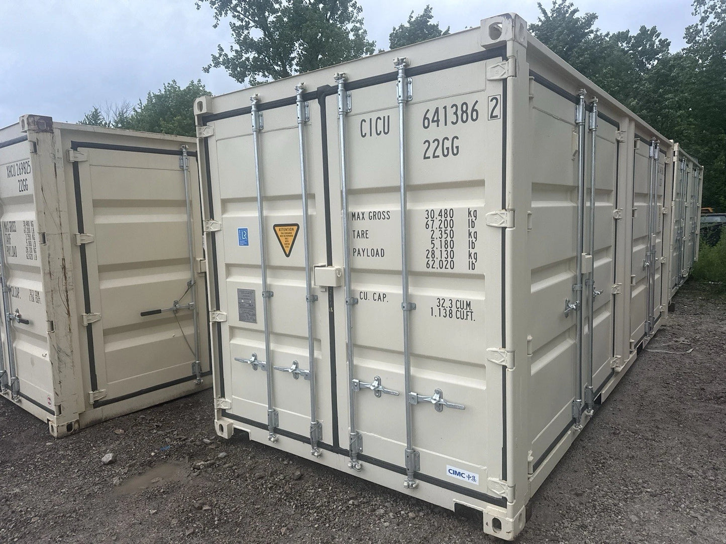 20ft Open Side Shipping Container – One Trip – With Side Doors image 0
