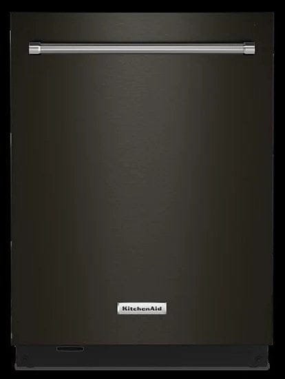 KitchenAid – Top Control Built-In Dishwasher with Stainless Steel Tub, FreeFlex Third Rack, 44dBA – Black stainless steel image 2